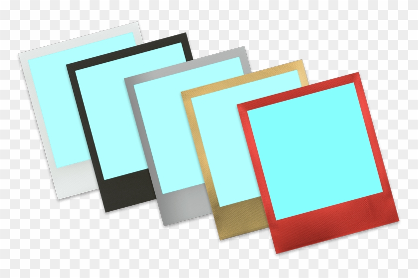 Gold Polaroid Frame - Mockup Photo Instantanea Clipart