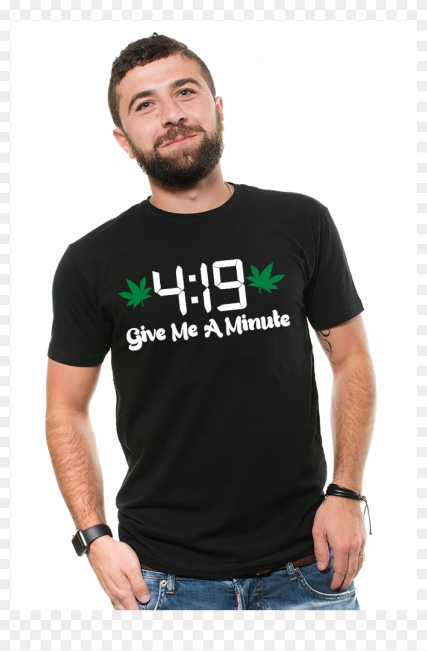 19 Give Me A Minute Mens T-shirt Funny Smoking Marijuana - No Days Off Patriots Shirt Clipart #671598