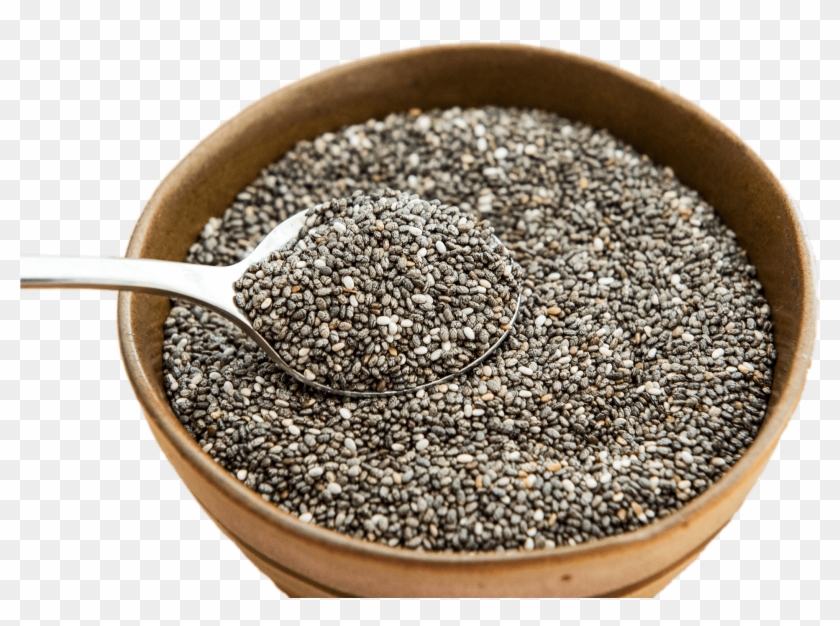Bowl Of Chia Seeds - Chia Seeds Png Clipart