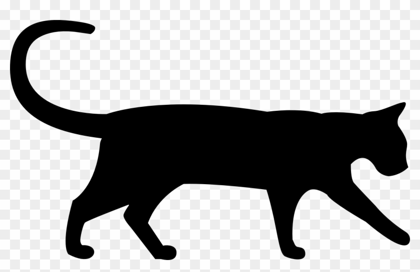 Szablon Kota Png Czarny / Cat Silhouette / Public Domain - 貓 影子 Clipart