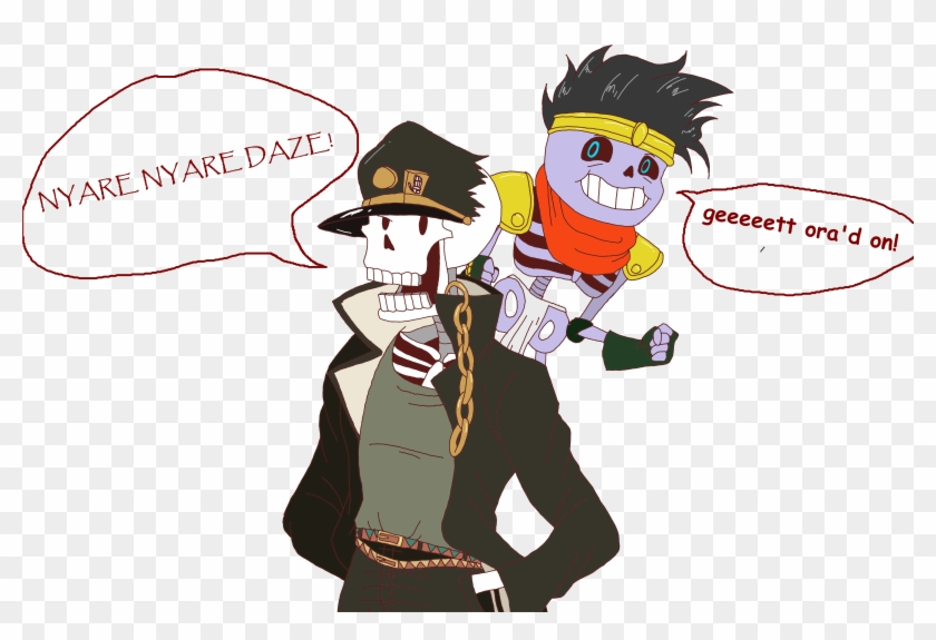 Papyrus Kujo And His Stand, Sans Platinum - Jojo's Bizarre Adventure Sans Clipart #672024