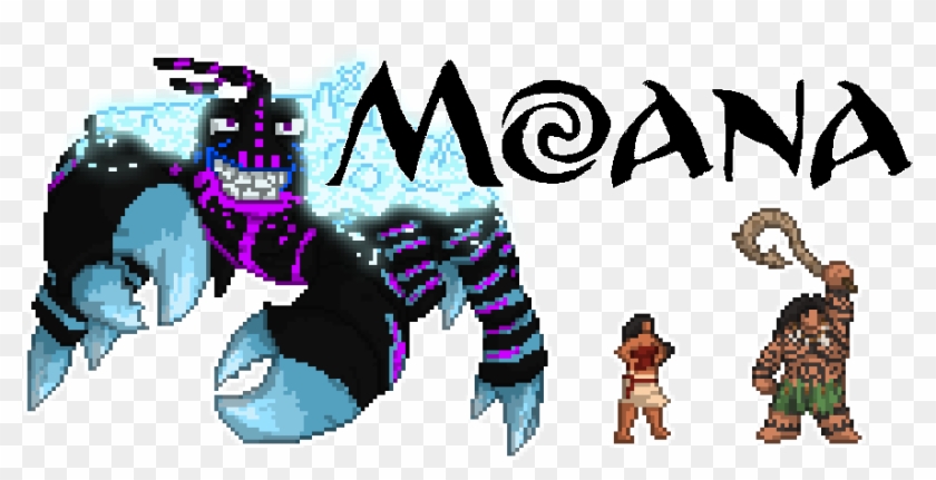 Pixel Moana - Moana Mermaid Coloring Page Clipart