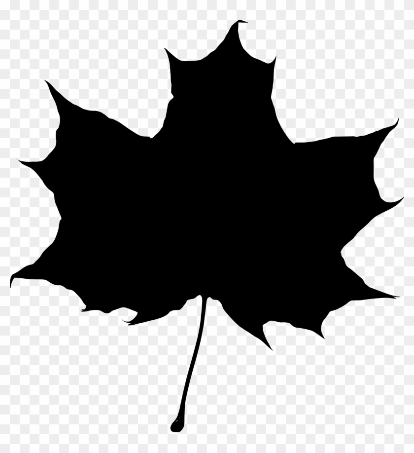 Maple Leaf Silhouette - Leaf Silhouette Clip Art - Png Download