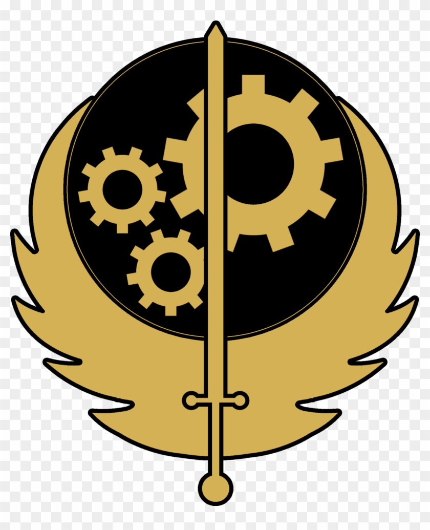 Clip Art Transparent Library Boy Svg Vault Tec - Fallout Brotherhood Of Steel Logo - Png Download