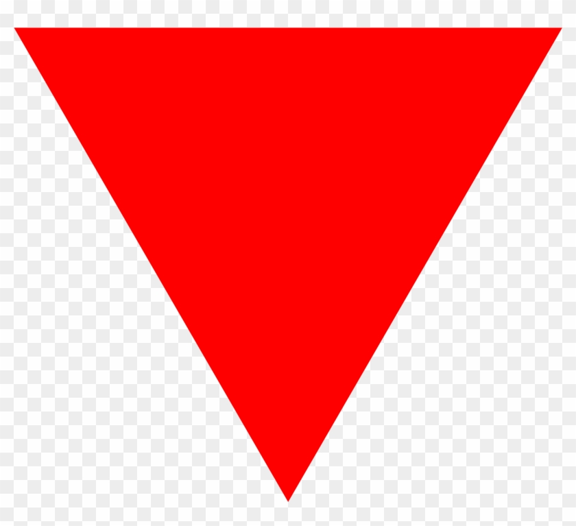 540 × 480 Pixels - Red Triangle Down Png Clipart #672844