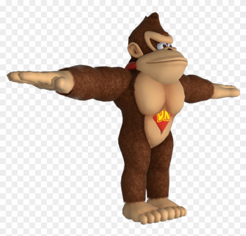 Mario Meme Dank Freetoedit Sticker By Bob Duncan - Donkey Kong T Pose Clipart