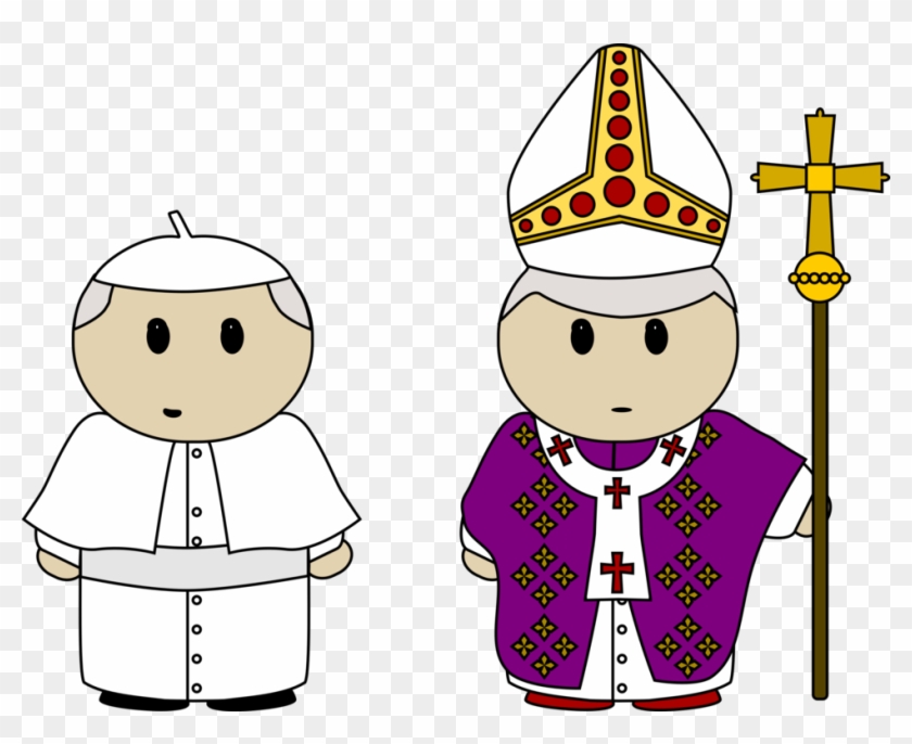 Catholicism Christian Cross Pope Computer Icons - Pope Clipart - Png Download #672955