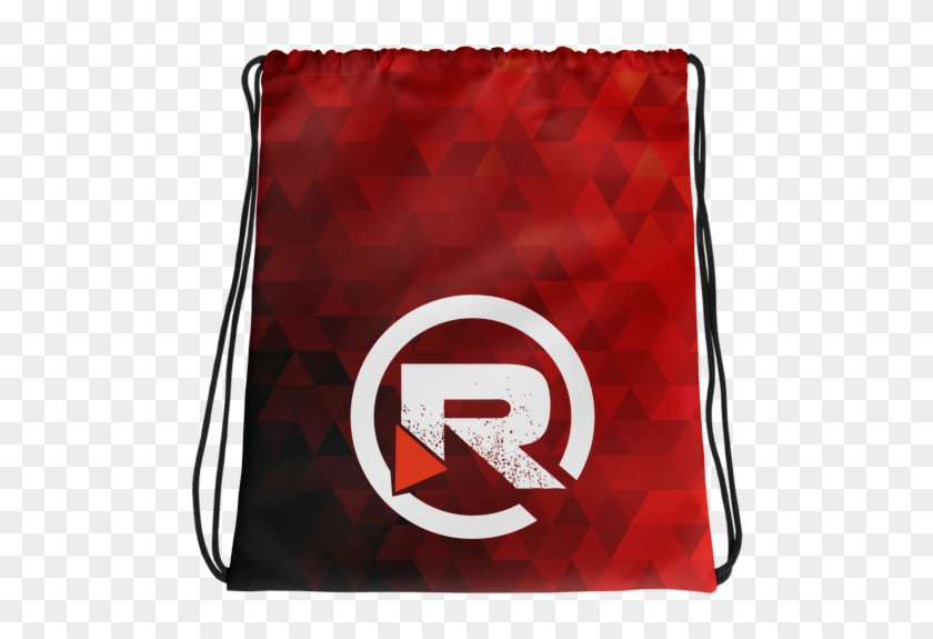 Relentless Drawstring Bag R Icon On Red Triangle Background - Drawstring Clipart