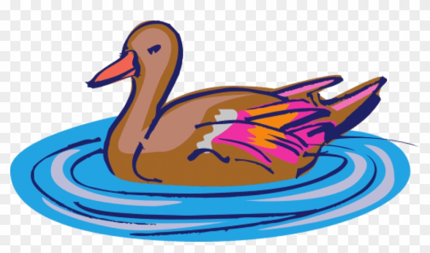 Free Png Download Duck Swimming Png Images Background - Clip Art Duck In Water Transparent Png #673627