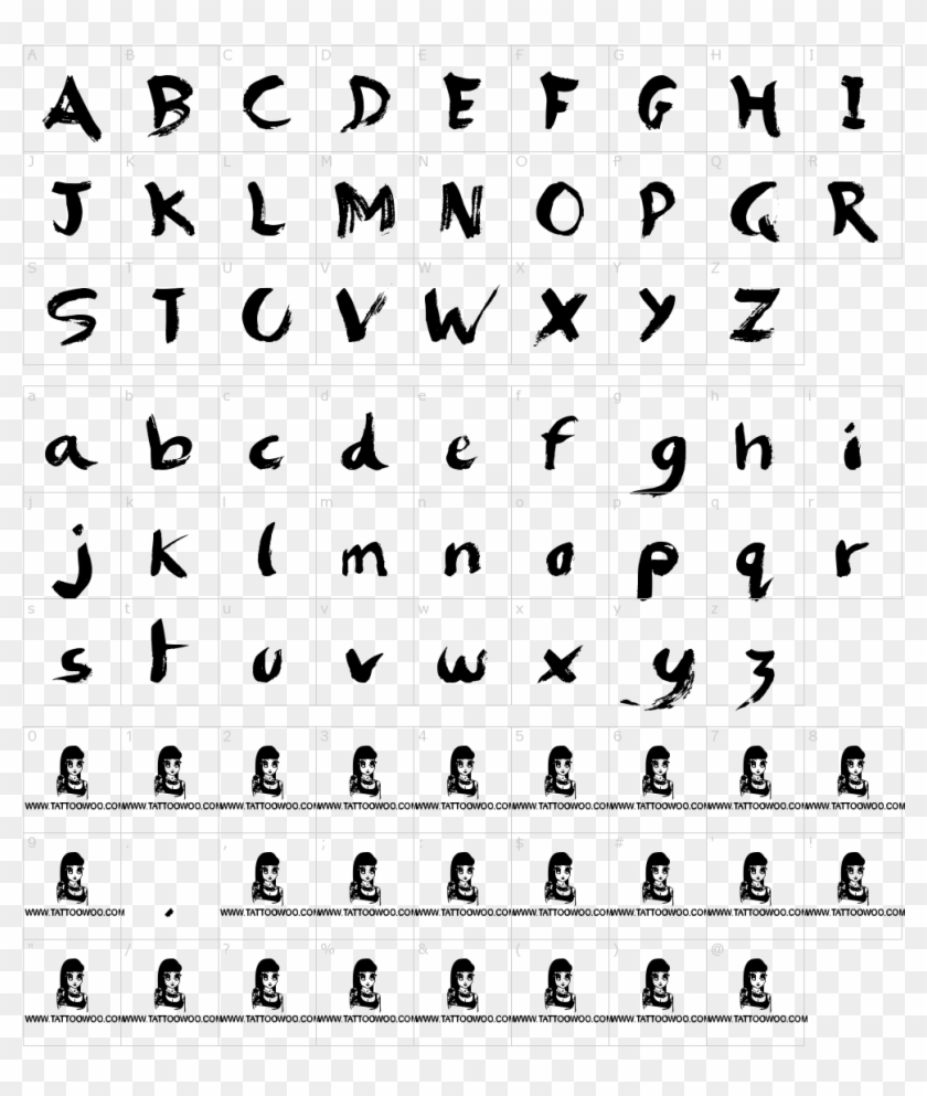 Brush Strokes Font - Always Beside You Font Clipart #673676