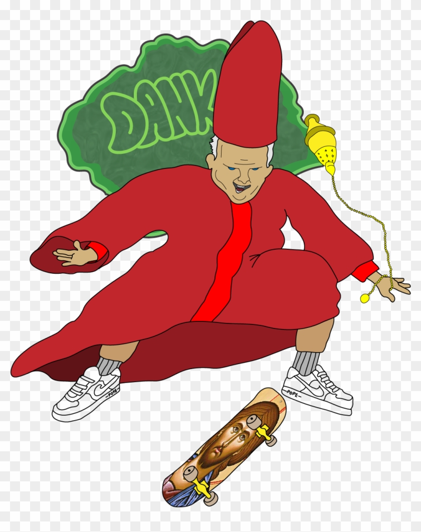 Dope Pope - Cartoon Clipart