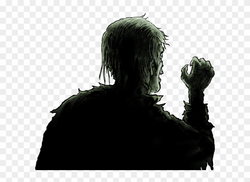 Hilf Peter, Der Hungrigen Zombie-horde Zu Entkommen - Silhouette Clipart