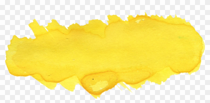 Free Download - Yellow Watercolor Banner Png Clipart #673998