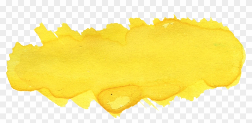 Free Download - Yellow Watercolor Banner Png Clipart
