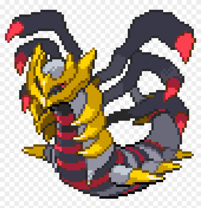 Giratina - Legendary Pokemon Pixel Art Clipart