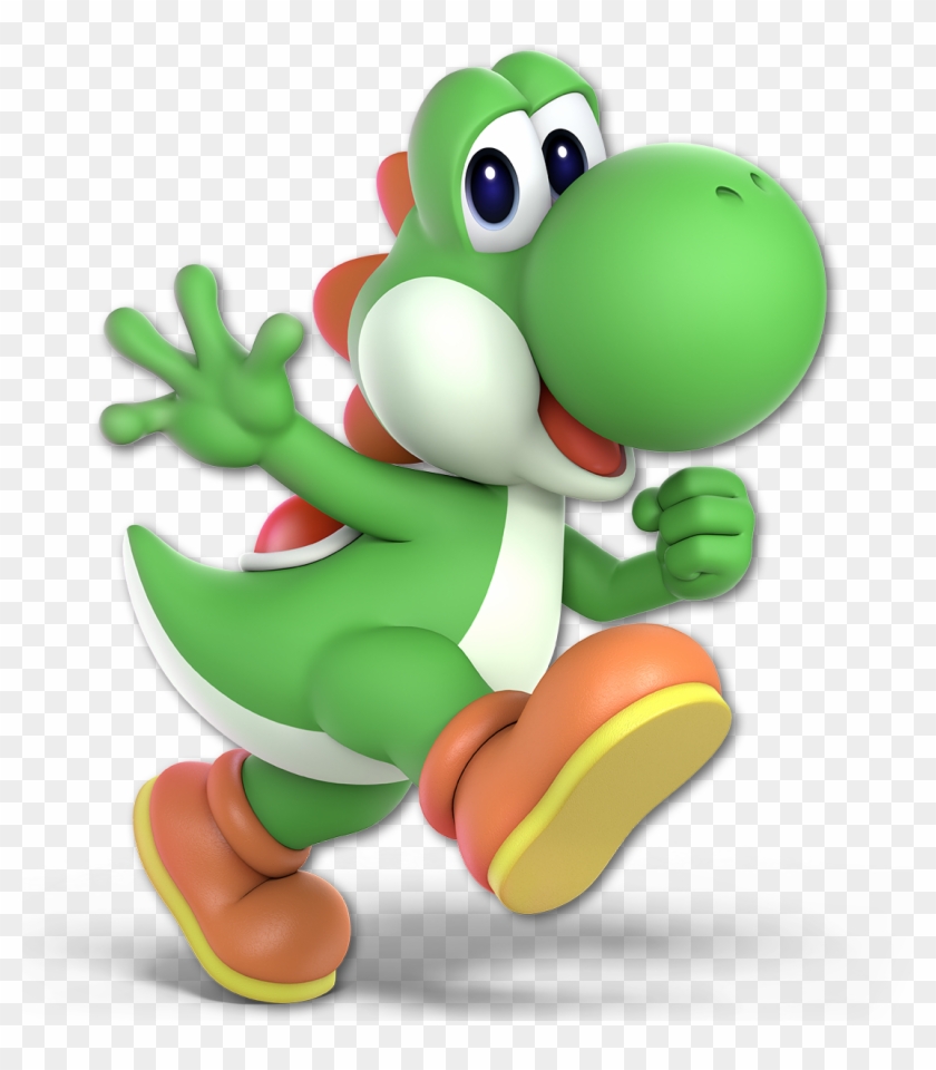 Green Cartoon Vertebrate Produce - Super Smash Bros Ultimate Characters Yoshi Clipart