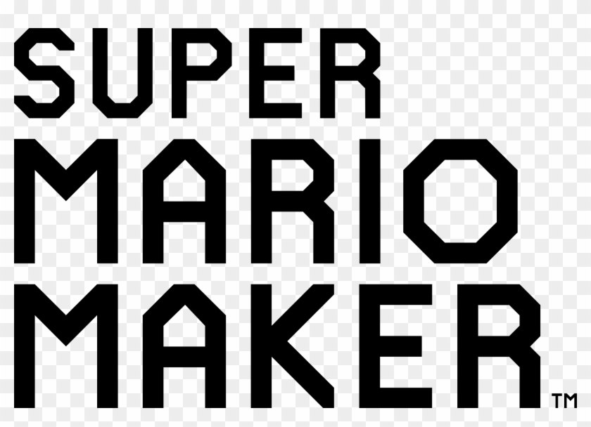 Open - Super Mario Maker Logo Clipart