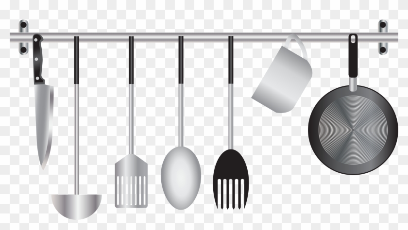 Frying Pan Clipart Kitchen Tool - Vector Kitchen - Png Download #675326