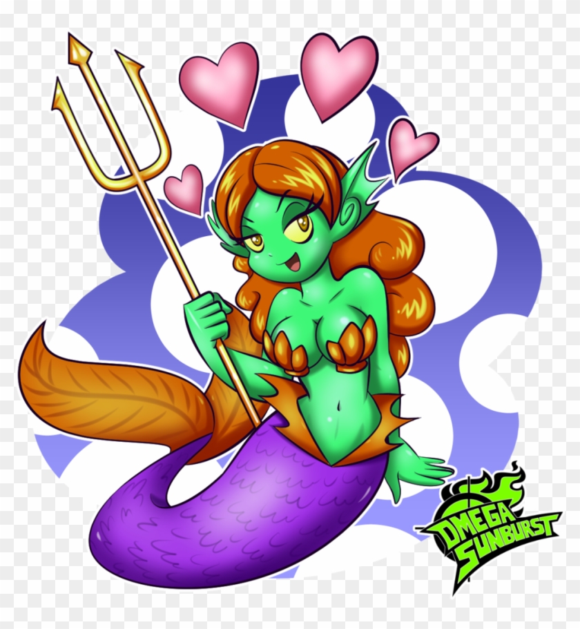 Shantae Mermaid Monster By Omegasunburst Clipart
