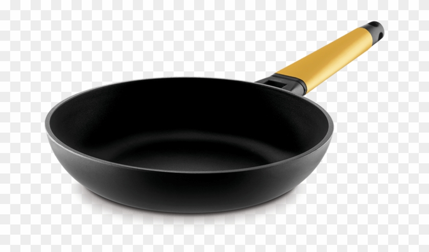 Castey Classic Yellow Fry Pan Yellow Handle - Frying Pan Clipart #676012