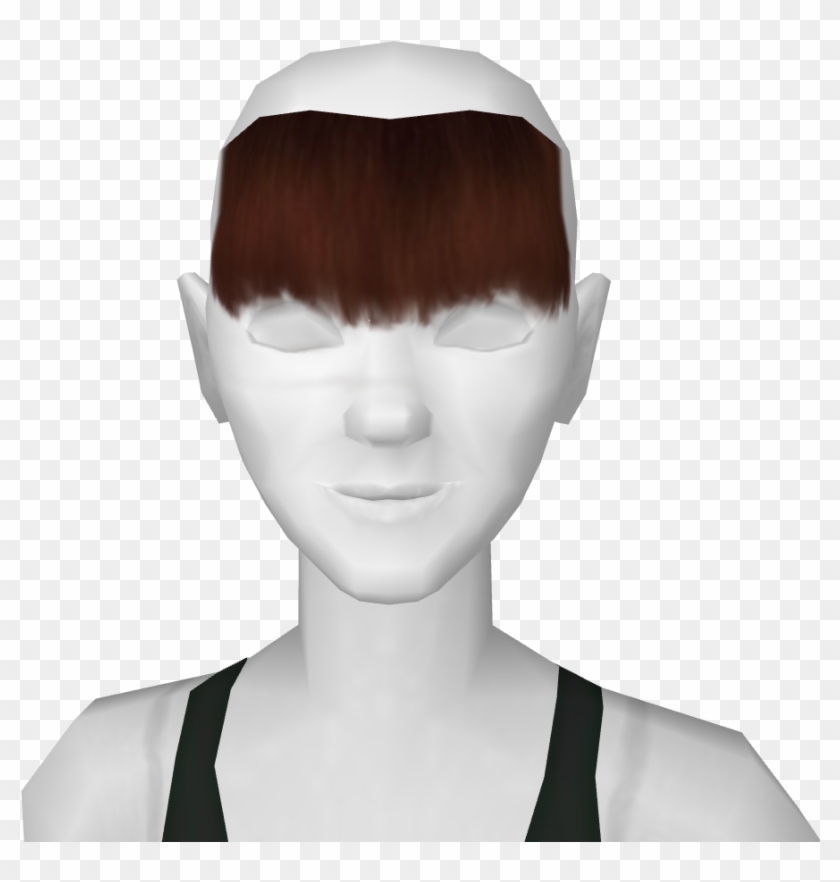 Flaritron Bangs Brown - Girl Clipart #676041