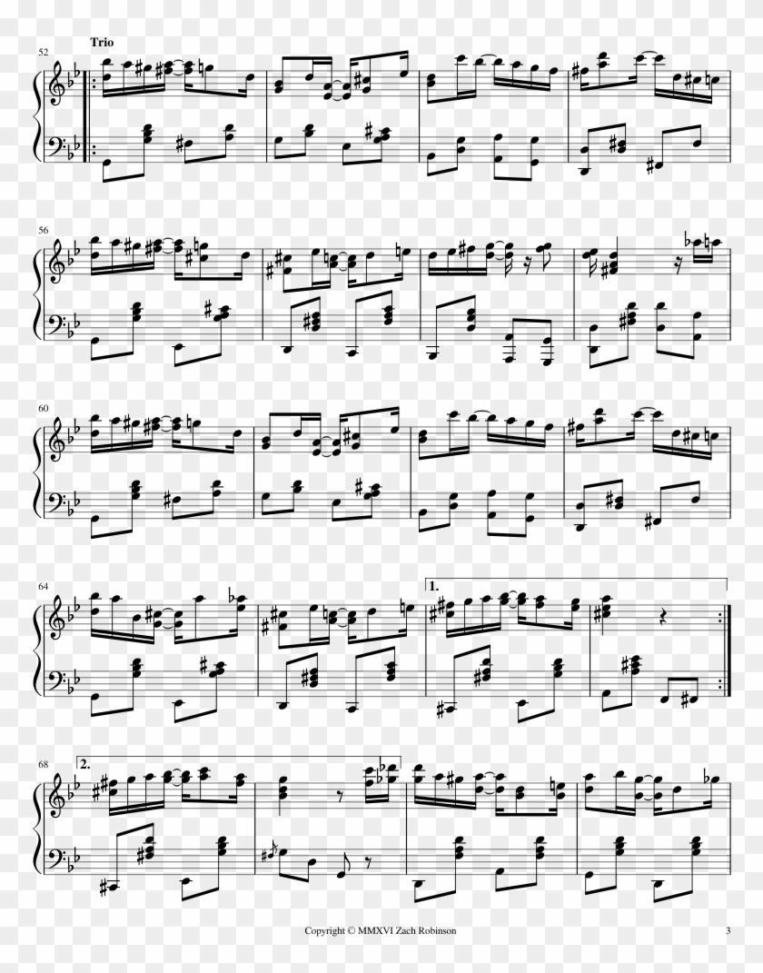 7 Sheet Music Composed By Zach Robinson 3 Of 5 Pages - 合唱 團 無 伴奏 歌譜 Clipart #676091