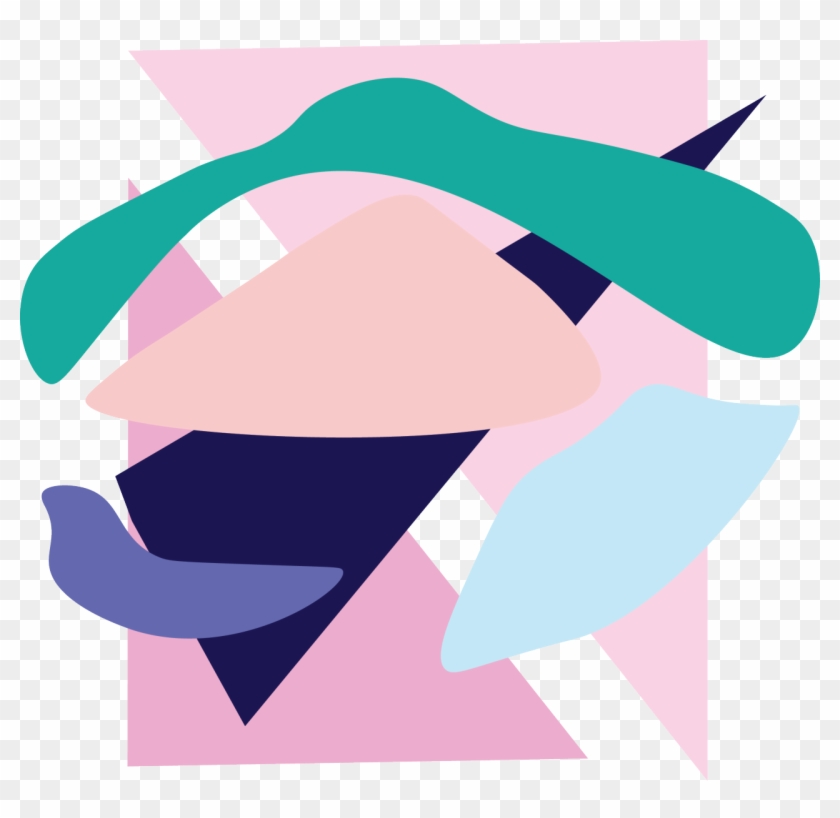 Abstract Shapes Design Color Geometry Aesthetic Simple - Geometric Aesthetic Clipart