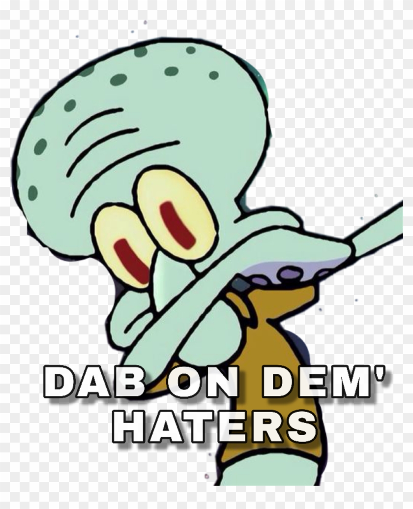 Dabonemhaters Squidward Aesthetic Freetoedit - Squidward Dab Wallpaper Iphone Clipart