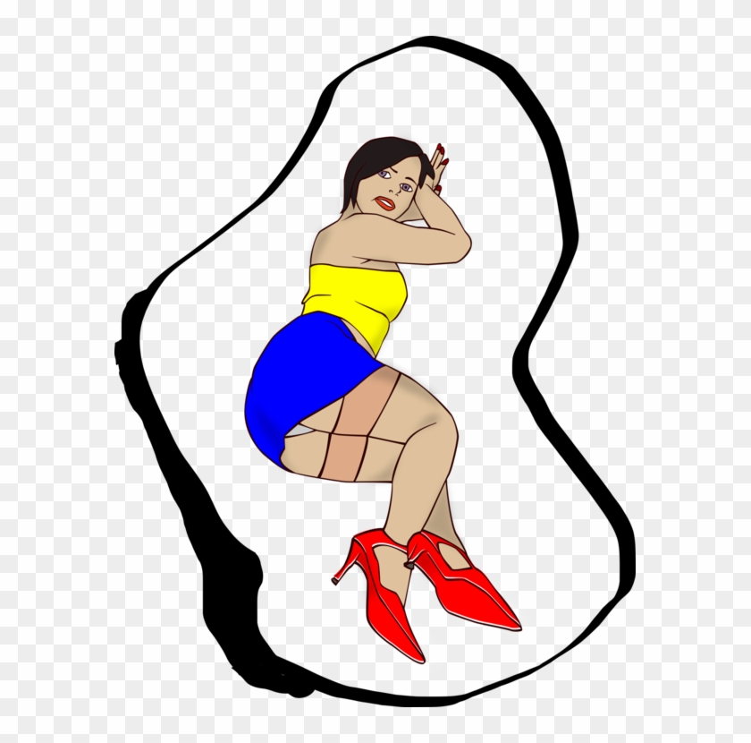 Pin-up Girl Woman Cartoon Computer Icons - Cartoon Clipart