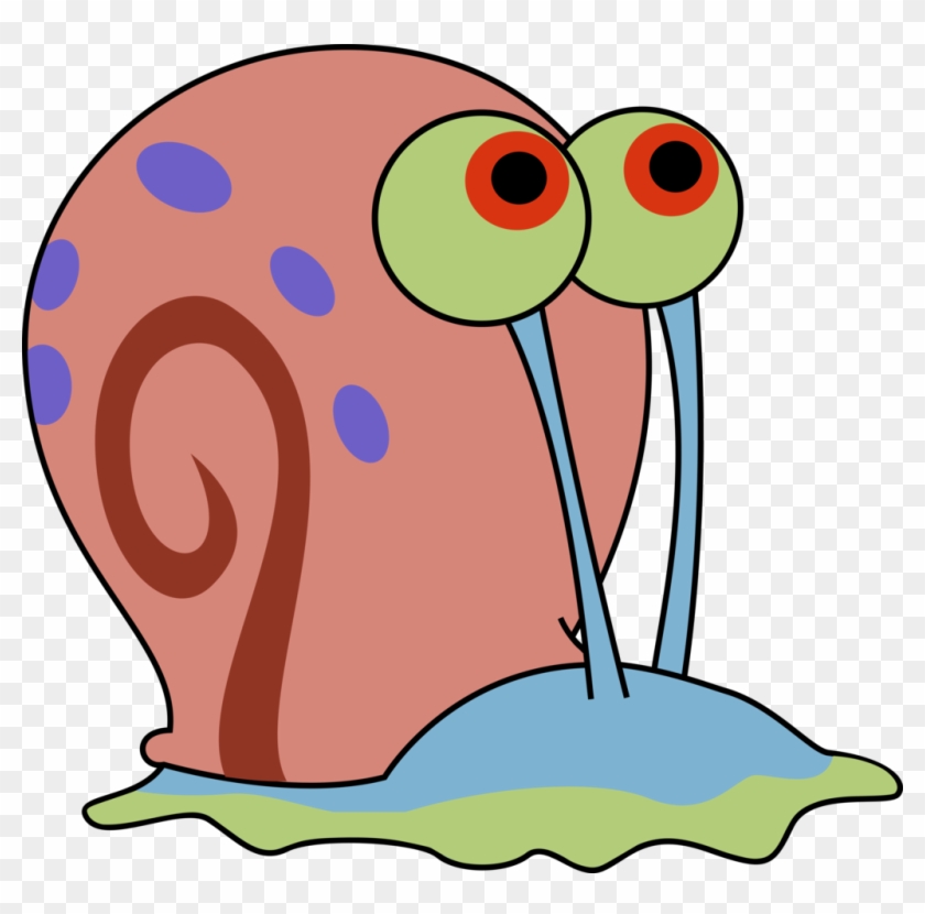 Drawing Cartoon Characters, Cartoon Drawings, Spongebob - Gary The Snail Png Clipart