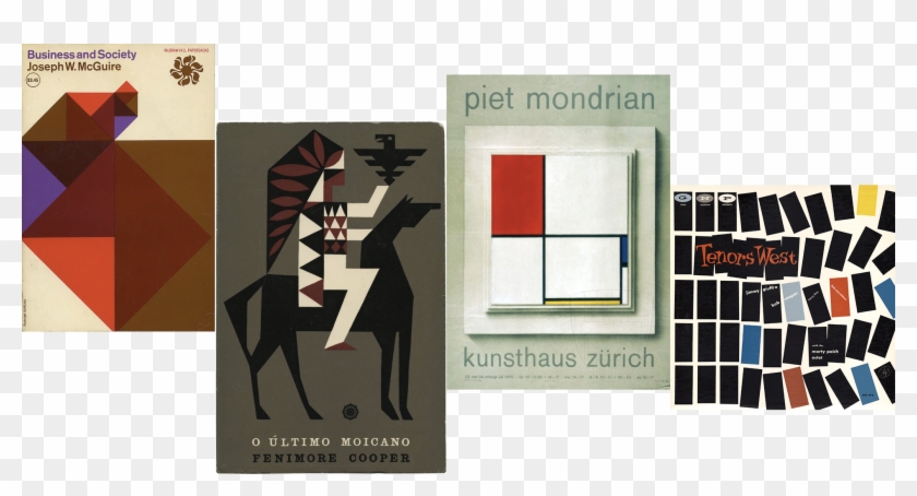 Mid Century Graphic Design Posters Clipart