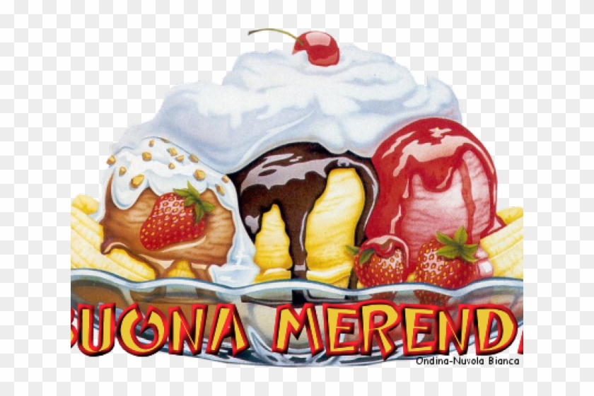 Sundae Clipart Banana Split - Famous Desserts Clipart - Png Download #677618