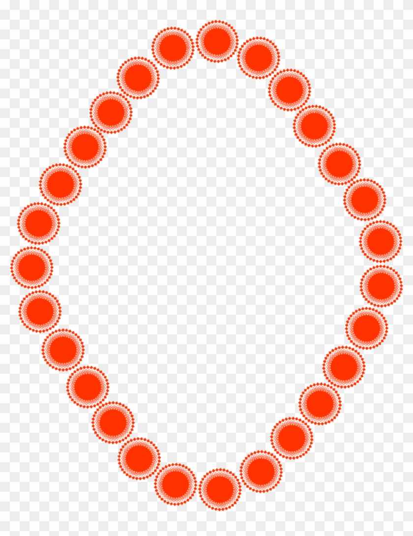Border Red - Borders In Circle Shape Clipart #677824