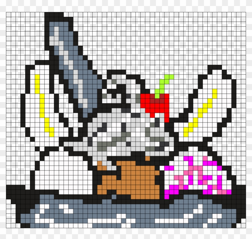 Banana Split Perler Bead Pattern / Bead Sprite - Creative Arts Clipart