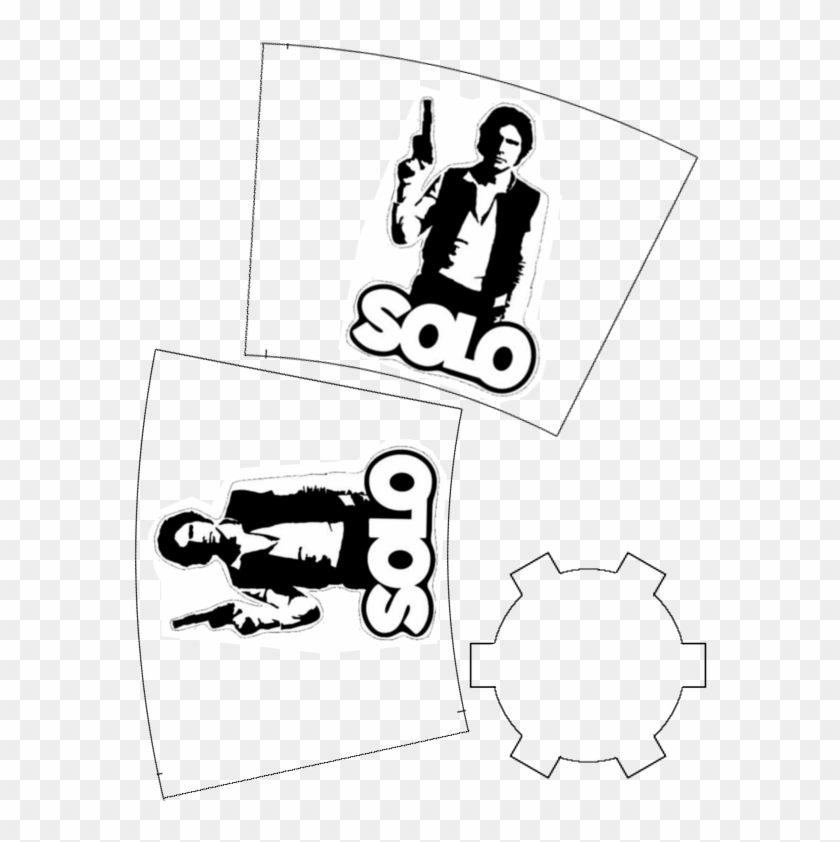 Han Solo Cup Template - Han Solo Clipart #678060