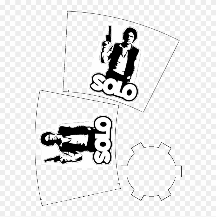 Han Solo Cup Template - Han Solo Clipart