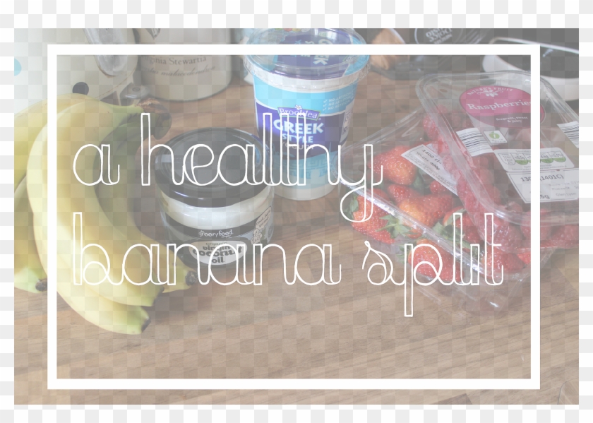 A Healthy Banana Split - Banner Clipart