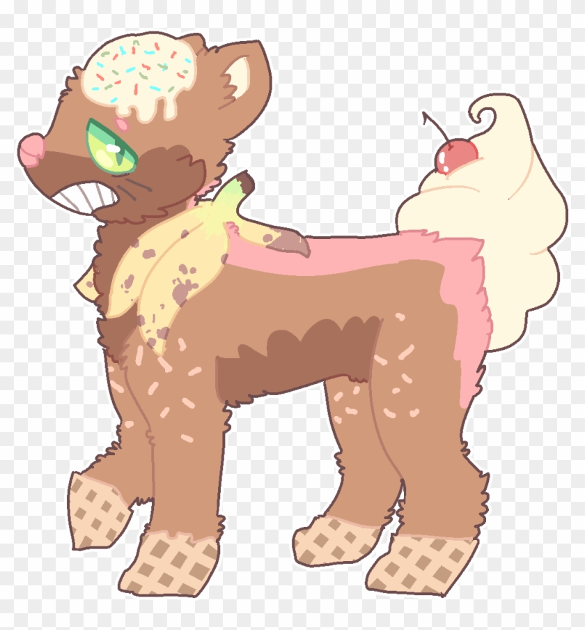 Banana Split - Cartoon Clipart