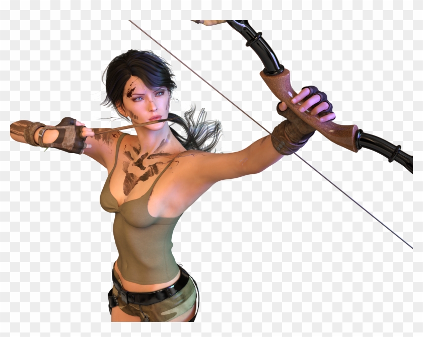 Lara Croft (no Postwork) - Daz Studio Lara Croft Clipart