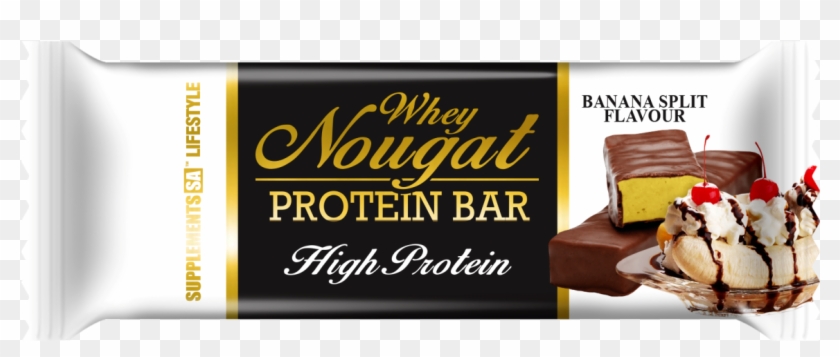 Whey Nougat Protein Bar 50g Banana Split Clipart #678525