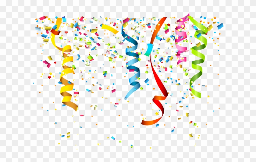 Confetti Clipart Birthday - Birthday Confetti Png Transparent Png #678638