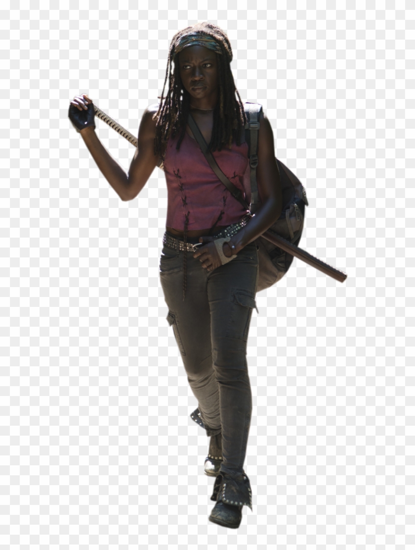 Lara Croft Michonne - Rick Walking Dead Png Clipart #678699