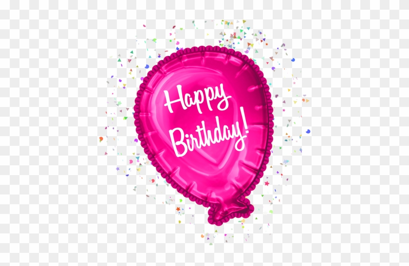 Happy Birthday Balloon Clipart Cu Cutecrafting - Circle - Png Download