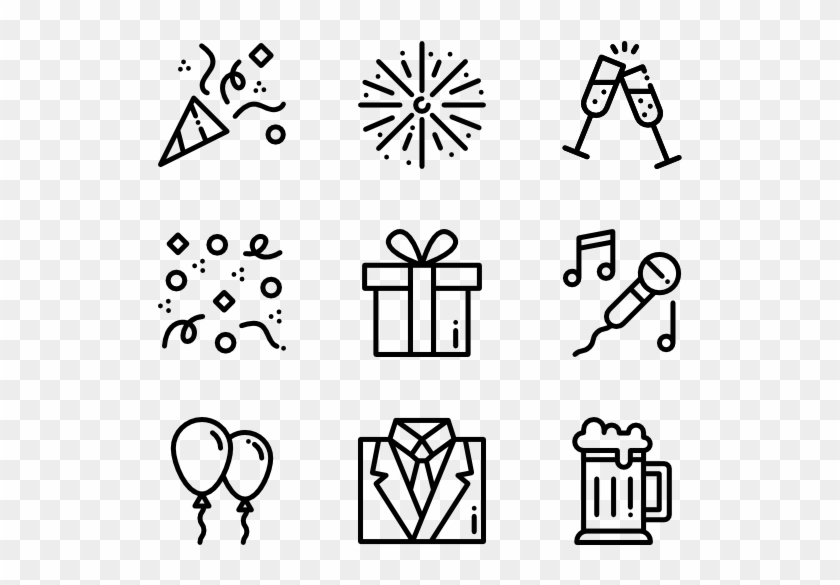 New Year - Laboratory Icons Clipart