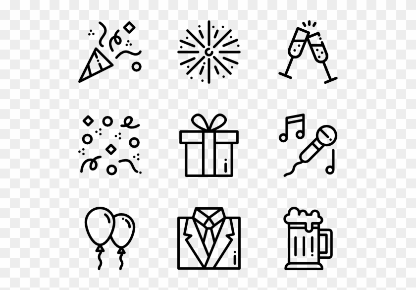 New Year - Laboratory Icons Clipart #678872