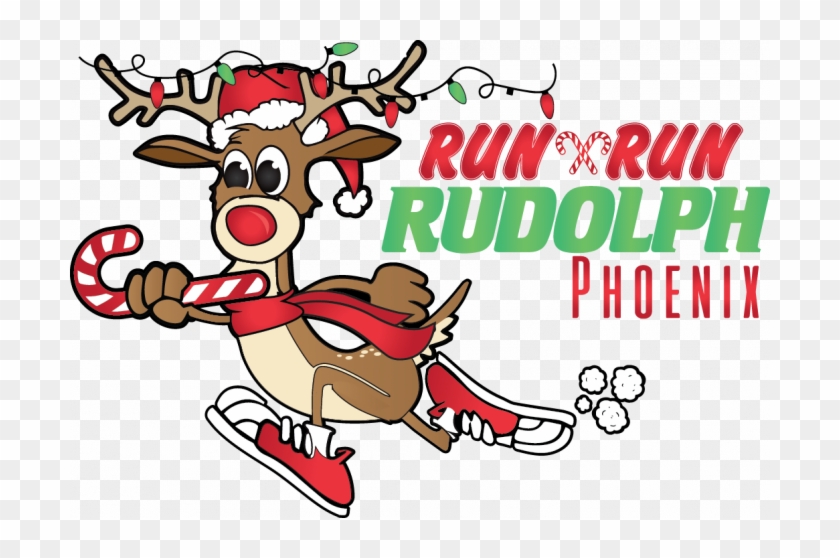 Runners Will Follow The Running Trails Of The Skunk - Run, Run Rudolph Half Marathon Clipart