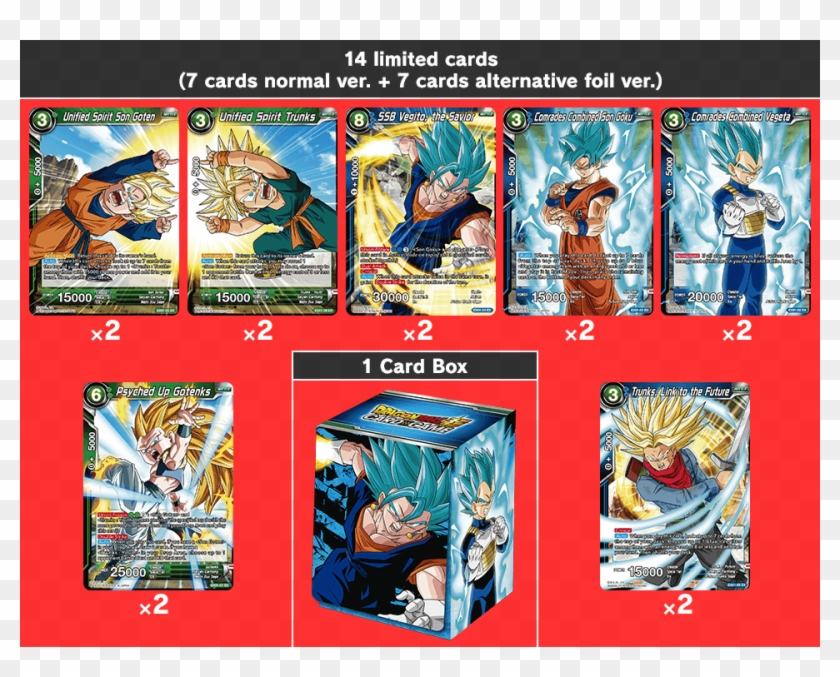 14 Limited Cards - Dragon Ball Super Card Game 2019 Cards Clipart #679707