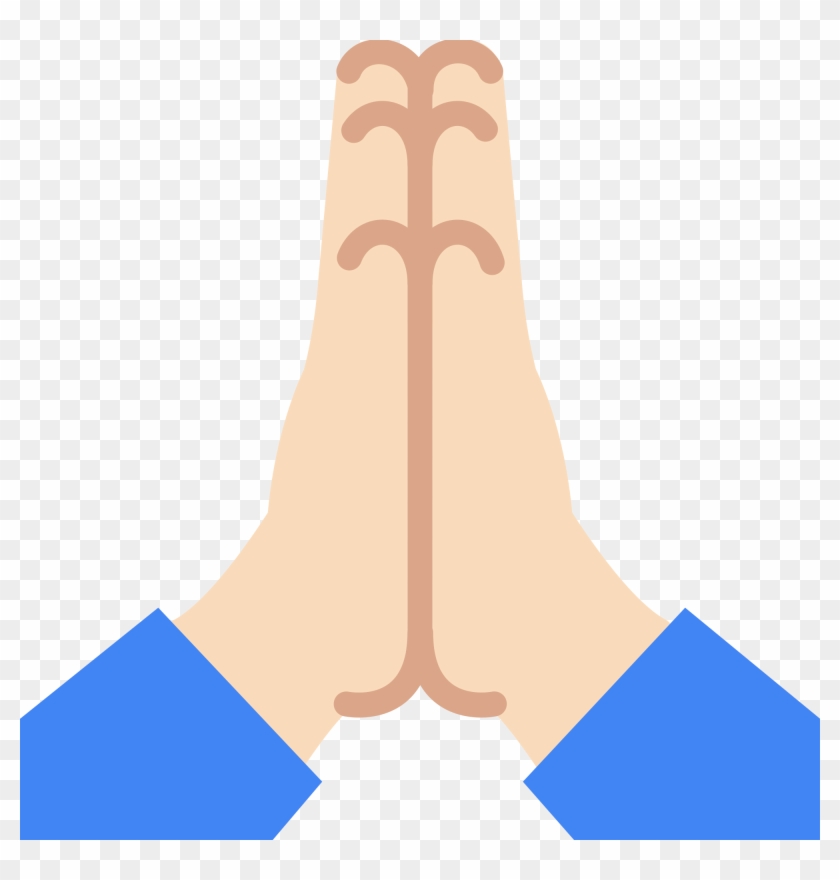 Open - Emoji De Manos Rezando Clipart