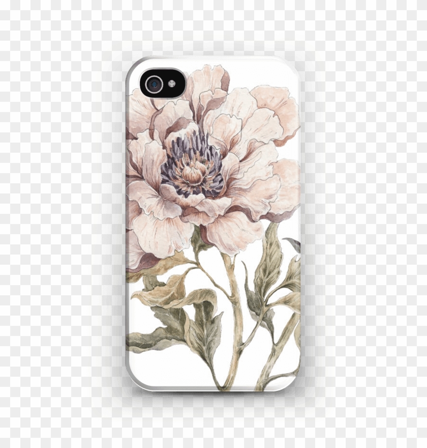 Peony Light Pink Case Iphone 4/4s - Iphone Clipart #679817