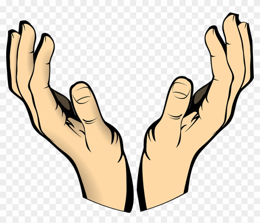 Image Black And White Download Picture Of Praying Hands - Hands Clipart - Png Download